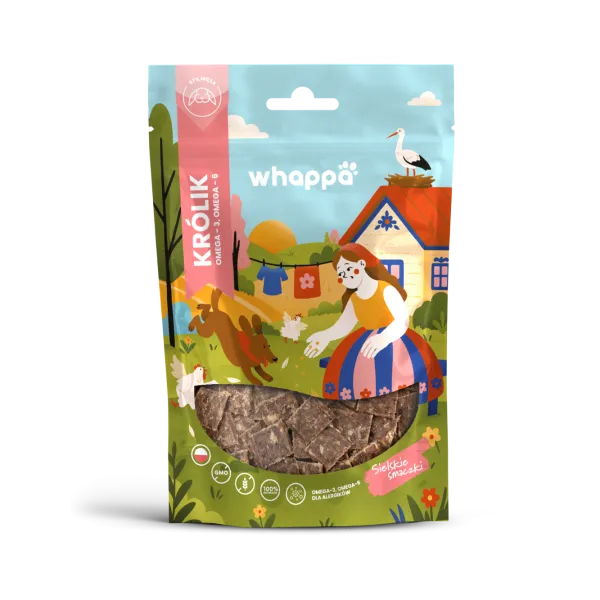 Przysmak dla psa Whappa Funkcjonalne paski z królikiem