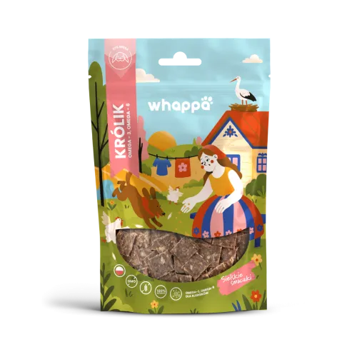 Przysmak dla psa Whappa Funkcjonalne paski z królikiem