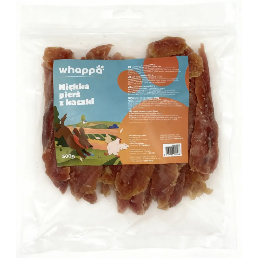 Przysmak dla psa Whappa 500gr Miękka pierś z kaczki