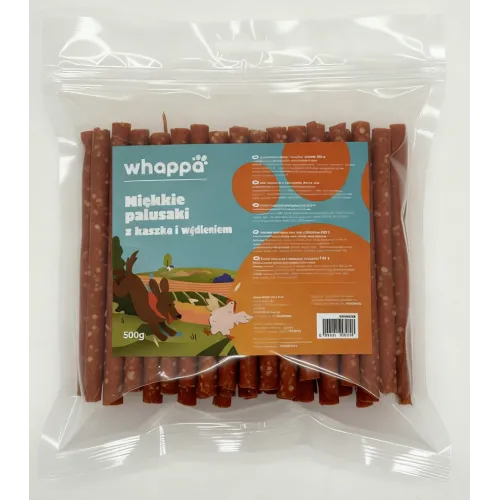 Przysmak dla psa Whappa 500gr Paluszki z kaczką i ryżem