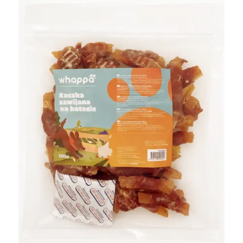 Przysmak dla psa Whappa 500gr Kaczka owinięta na frytce z batata