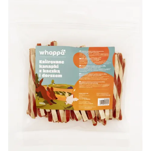Przysmak dla psa Whappa 500gr Kanapka z kaczką