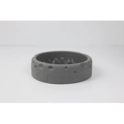 MISKA DLA PSA SPOWALNIAJĄCA JEDZENIE antypoślizgowa LUNA szara 550ml