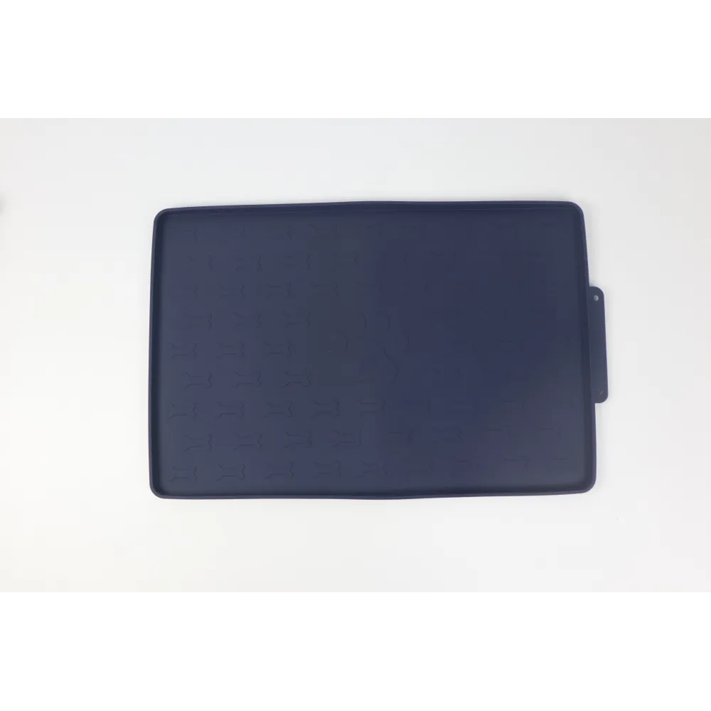 MATA PODKŁADKA POD MISKĘ MISKI DLA PSA KOTA wodoodporna TIVRA niebieska