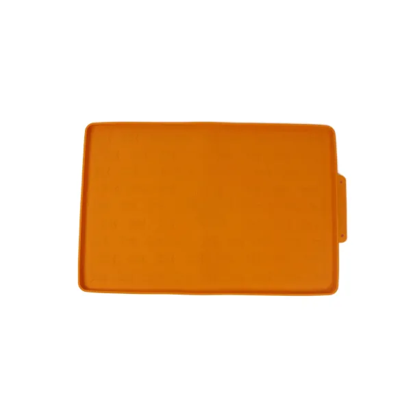 MATA PODKŁADKA POD MISKĘ MISKI DLA PSA KOTA wodoodporna TIVRA musztardowa