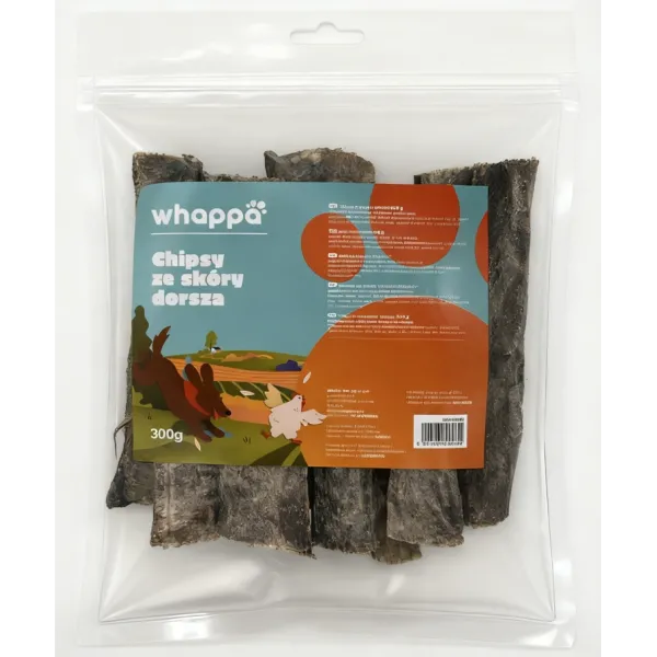 Przysmak dla psa Whappa 300gr Zawijana skóra dorsza