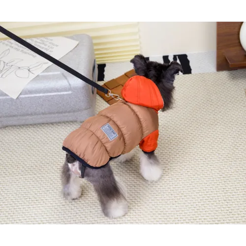 KURTKA DLA PSA ciepła kamizelka ubranko na zimę pomarańczowy kaptur S COCO