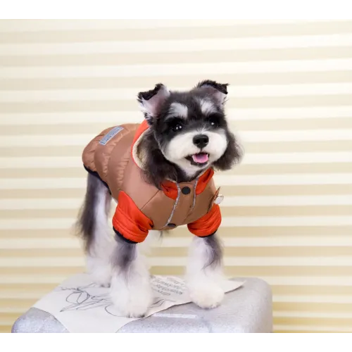 KURTKA DLA PSA ciepła kamizelka ubranko na zimę pomarańczowy kaptur L COCO