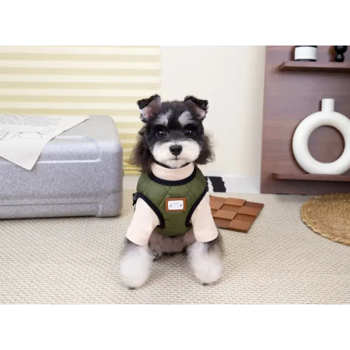 KURTKA DLA PSA ciepła miękka pikowana kamizelka z golfem zielona L TIFI