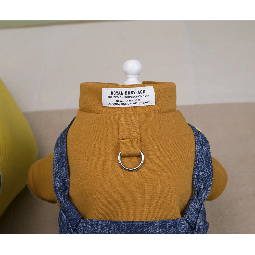 KURTKA DLA PSA ciepłe miękkie niebieskie ubranko kamizelka brązowa S TEDI