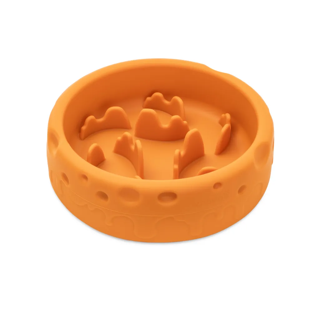 MISKA DLA PSA SPOWALNIAJĄCA JEDZENIE antypoźlizgowa LUNA musztardowa 550ml