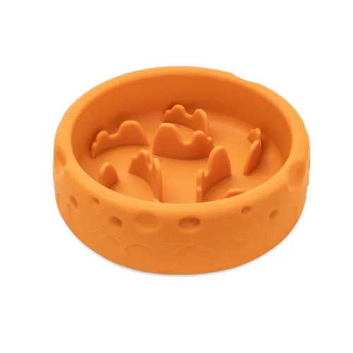 MISKA DLA PSA SPOWALNIAJĄCA JEDZENIE antypoźlizgowa LUNA musztardowa 550ml