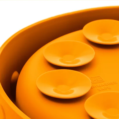 MISKA DLA PSA SPOWALNIAJĄCA JEDZENIE antypoźlizgowa LUNA musztardowa 550ml