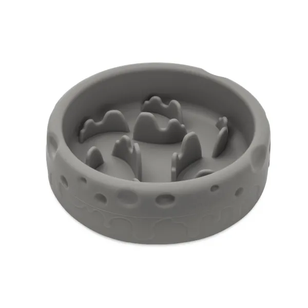 MISKA DLA PSA SPOWALNIAJĄCA JEDZENIE antypoślizgowa LUNA szara 550ml