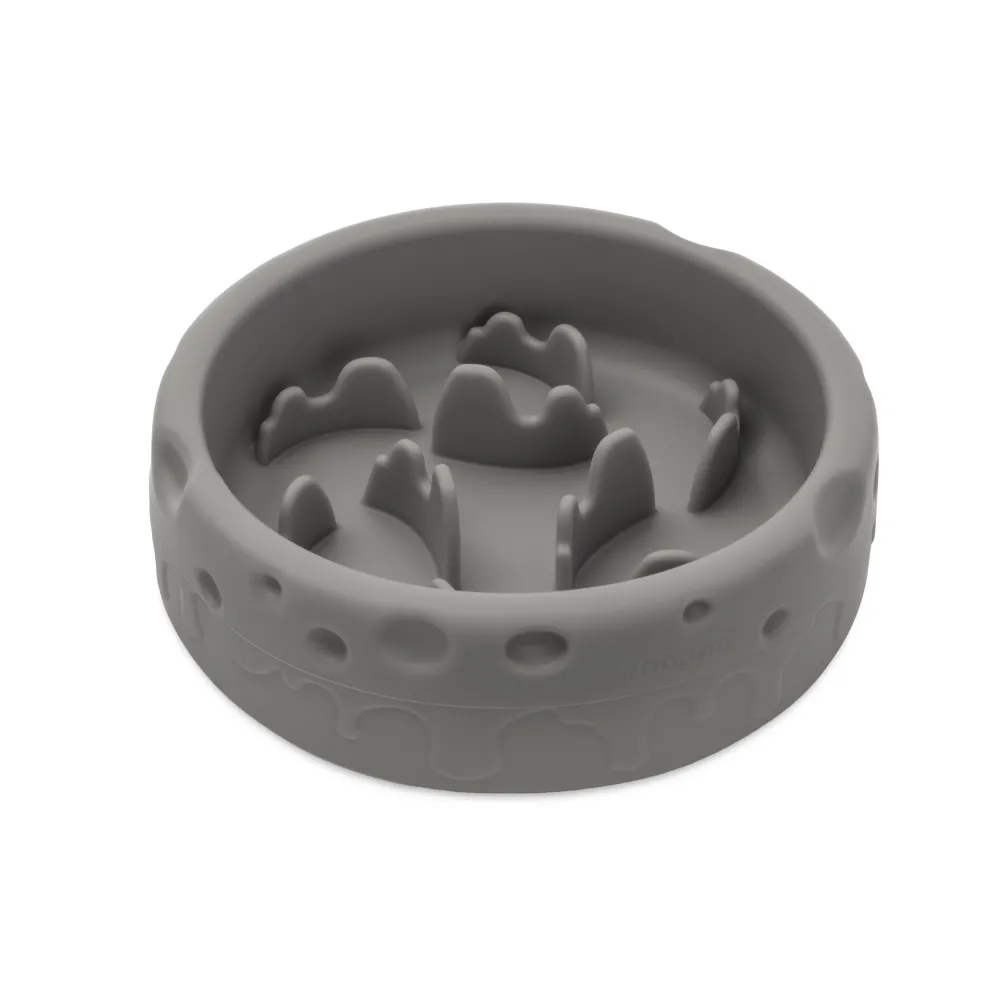 MISKA DLA PSA SPOWALNIAJĄCA JEDZENIE antypoślizgowa LUNA szara 550ml