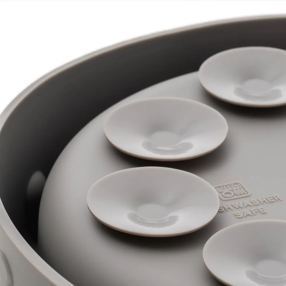 MISKA DLA PSA SPOWALNIAJĄCA JEDZENIE antypoślizgowa LUNA szara 550ml