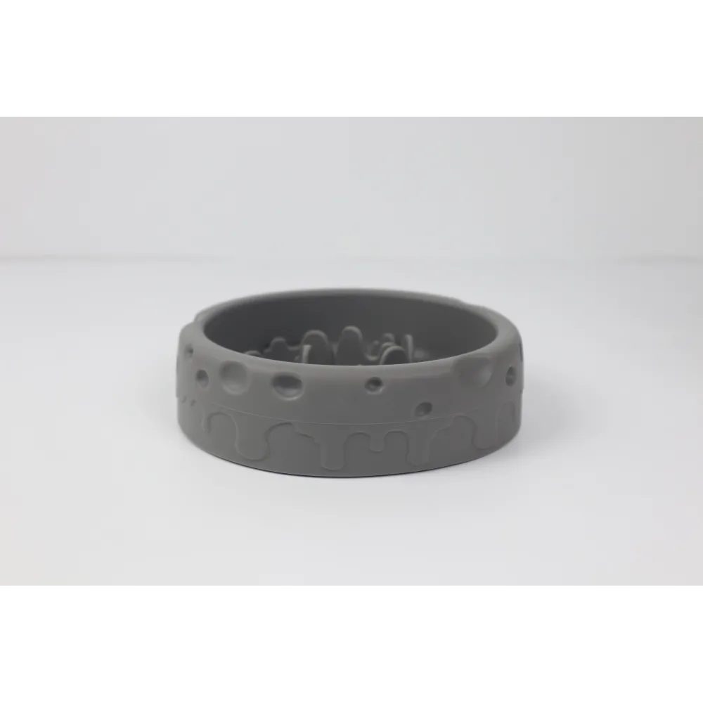 MISKA DLA PSA SPOWALNIAJĄCA JEDZENIE antypoślizgowa LUNA szara 550ml