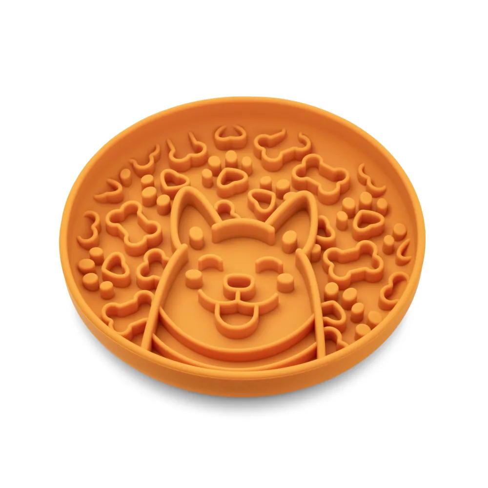 MISKA DLA PSA SPOWALNIAJĄCA JEDZENIE antypoślizgowa ALEX musztardowa 580ml