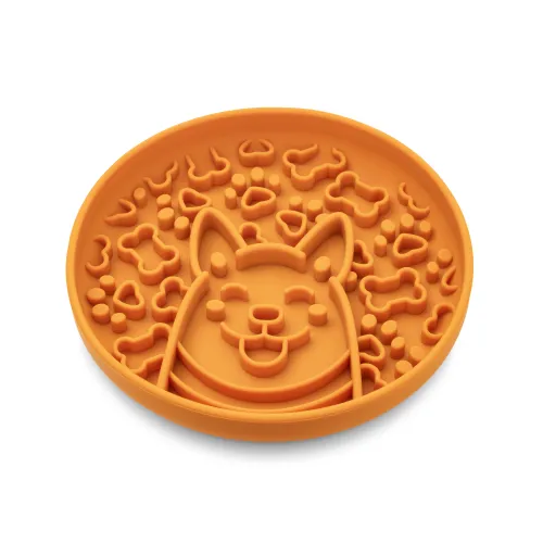 MISKA DLA PSA SPOWALNIAJĄCA JEDZENIE antypoślizgowa ALEX musztardowa 580ml