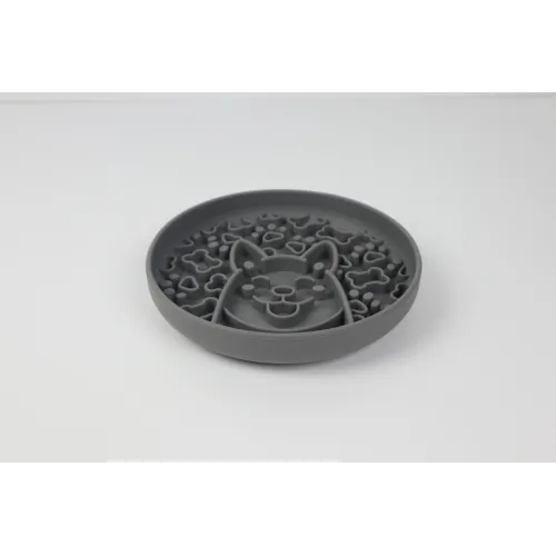 MISKA DLA PSA SPOWALNIAJĄCA JEDZENIE antypoślizgowa ALEX szara 580ml