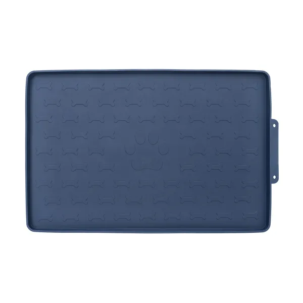 MATA PODKŁADKA POD MISKĘ MISKI DLA PSA KOTA wodoodporna TIVRA niebieska