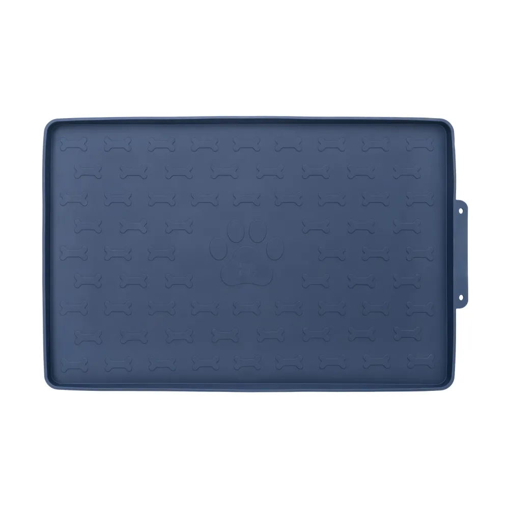 MATA PODKŁADKA POD MISKĘ MISKI DLA PSA KOTA wodoodporna TIVRA niebieska