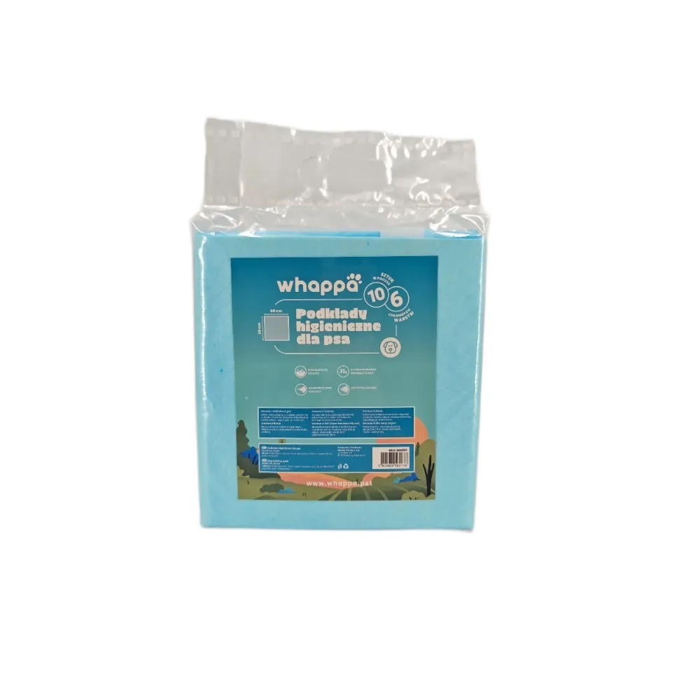 PODKŁADY HIGIENICZNE chłonne MATA DLA PSA do nauki sikania 60x60 10szt