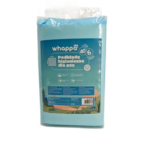 PODKŁADY HIGIENICZNE chłonne MATA DLA PSA do nauki sikania 60x60 40szt