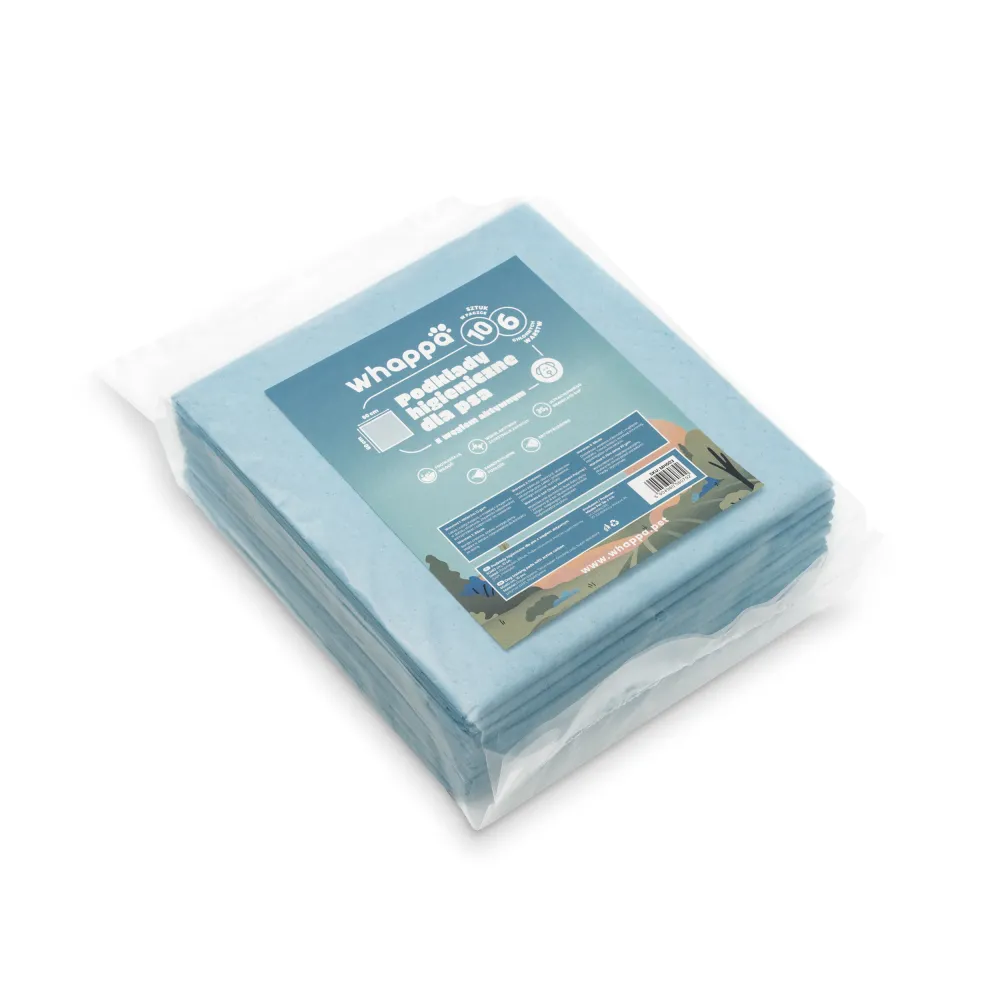 PODKŁADY HIGIENICZNE z węglem aktywnym dla psa do nauki sikania 60x60 10szt