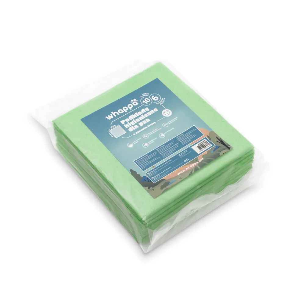 PODKŁADY HIGIENICZNE o zapachu trawy dla psa do nauki sikania 60x60 10szt