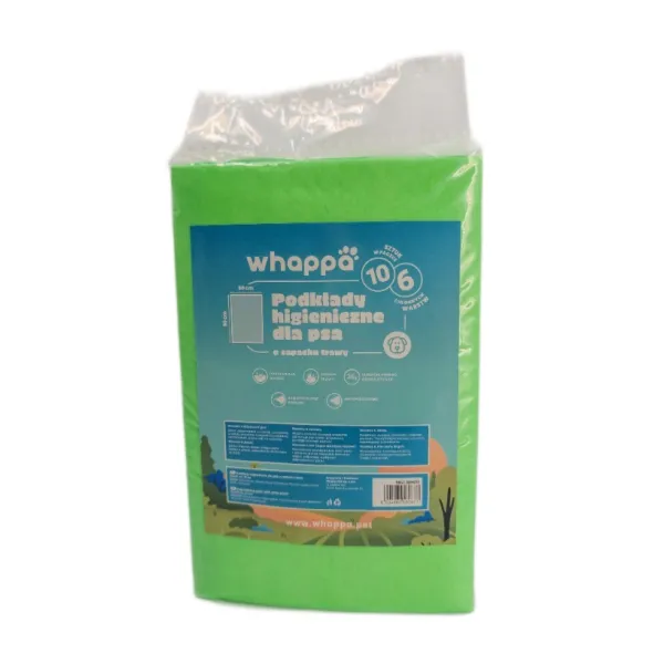 PODKŁADY HIGIENICZNE o zapachu trawy dla psa do nauki sikania 60x90 10szt