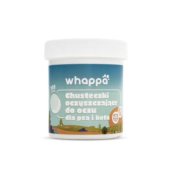 PŁATKI CHUSTECZKI do pielęgnacji czyszczenia OCZU dla psa i kota 200szt