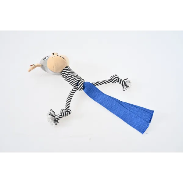 ZABAWKA DLA PSA szarpak gryzak pluszowy krowa ze sznurem 45 cm 2