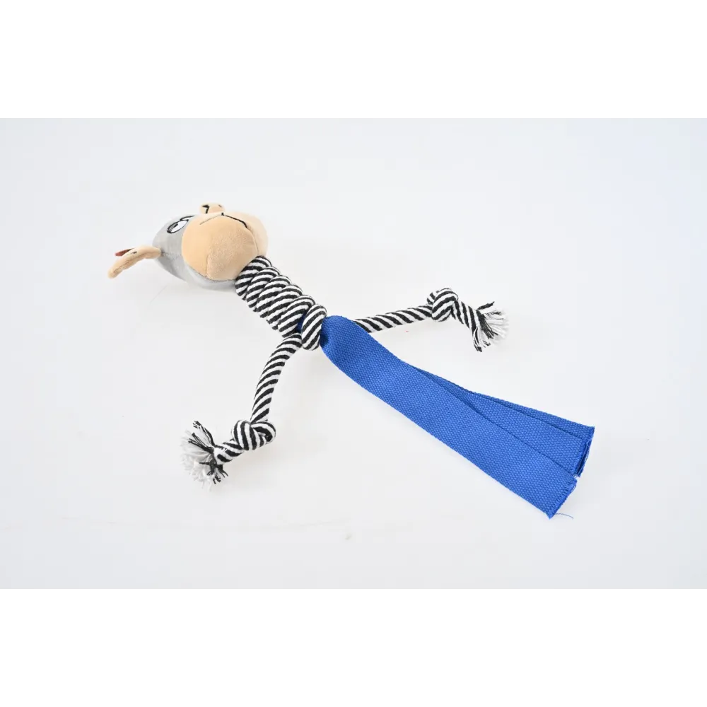 ZABAWKA DLA PSA szarpak gryzak pluszowy krowa ze sznurem 45 cm