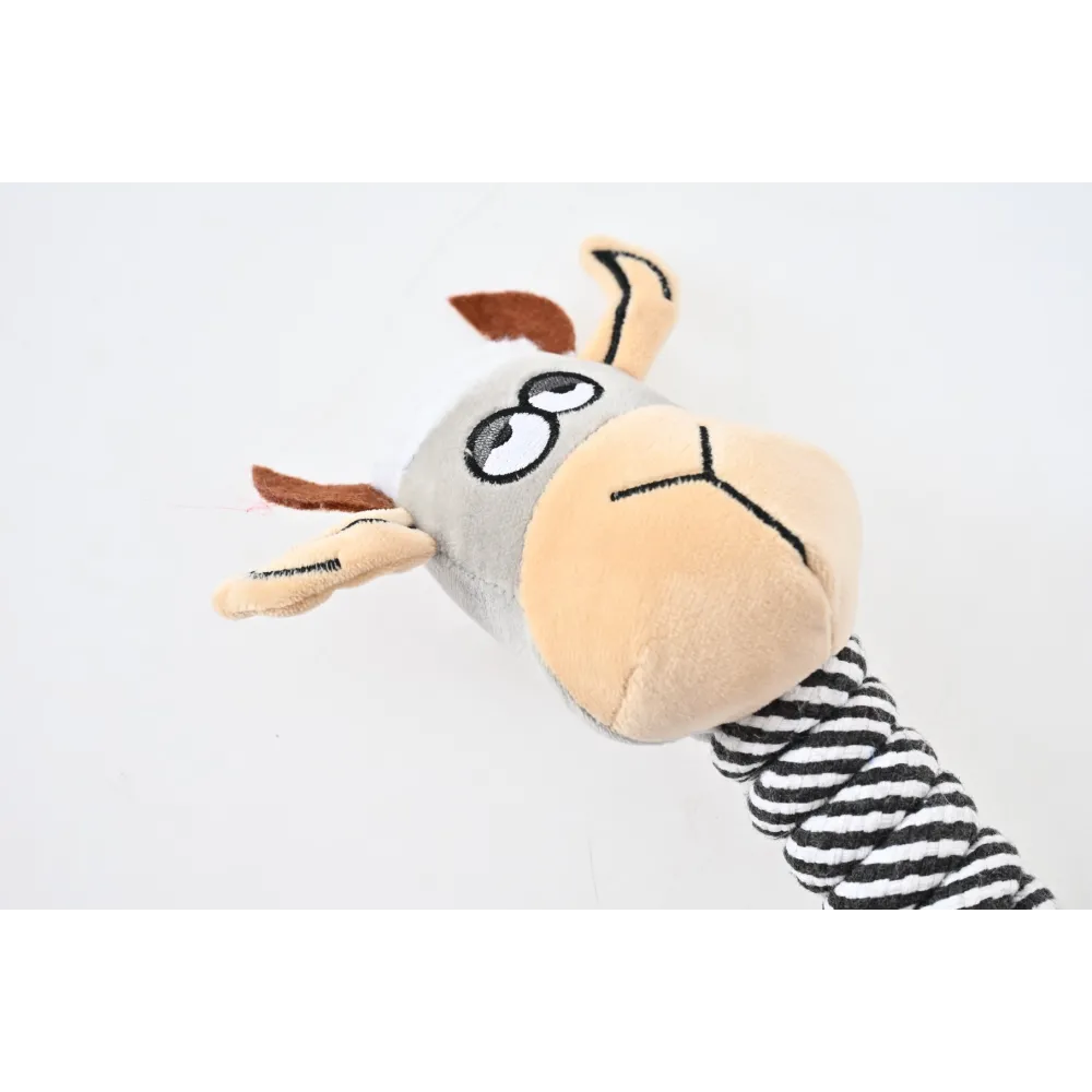 ZABAWKA DLA PSA szarpak gryzak pluszowy krowa ze sznurem 45 cm