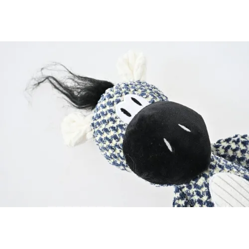 ZABAWKA DLA PSA szeleszcząca gryzak pluszowy zebra z piszczałką 38 cm