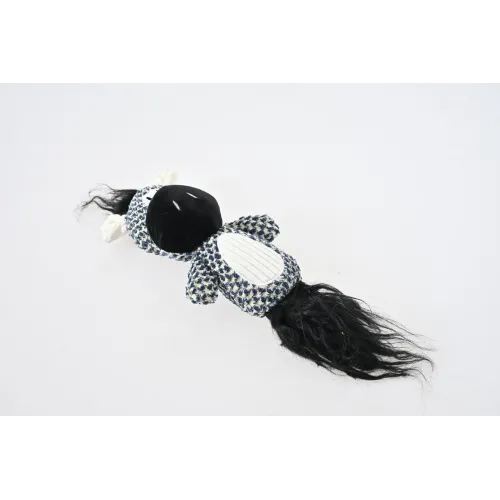 ZABAWKA DLA PSA szeleszcząca gryzak pluszowy zebra z piszczałką 38 cm