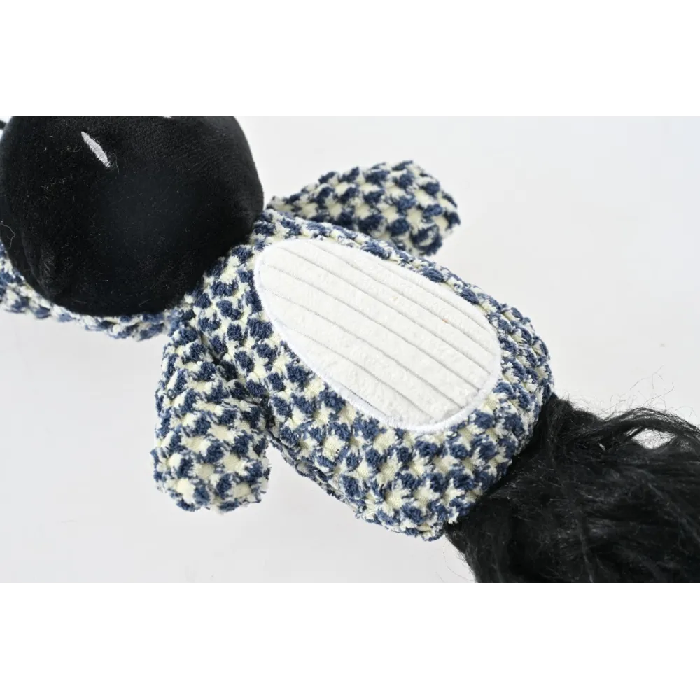 ZABAWKA DLA PSA szeleszcząca gryzak pluszowy zebra z piszczałką 38 cm