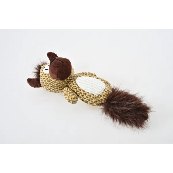 ZABAWKA DLA PSA szeleszcząca gryzak pluszowy miś z piszczałką 32 cm 2