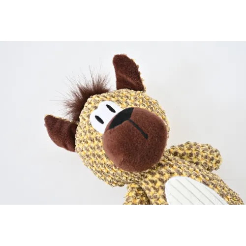 ZABAWKA DLA PSA szeleszcząca gryzak pluszowy miś z piszczałką 32 cm