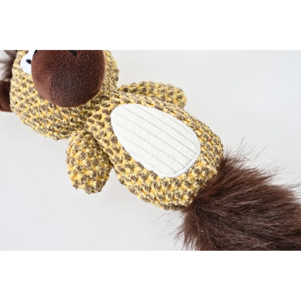 ZABAWKA DLA PSA szeleszcząca gryzak pluszowy miś z piszczałką 32 cm