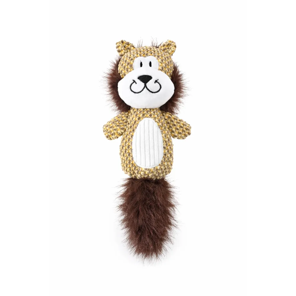 ZABAWKA DLA PSA szeleszcząca gryzak pluszowy lew z piszczałką 34 cm