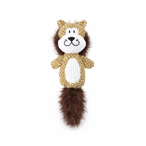 ZABAWKA DLA PSA szeleszcząca gryzak pluszowy lew z piszczałką 34 cm