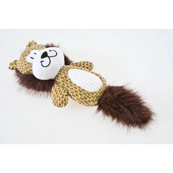 ZABAWKA DLA PSA szeleszcząca gryzak pluszowy lew z piszczałką 34 cm 2