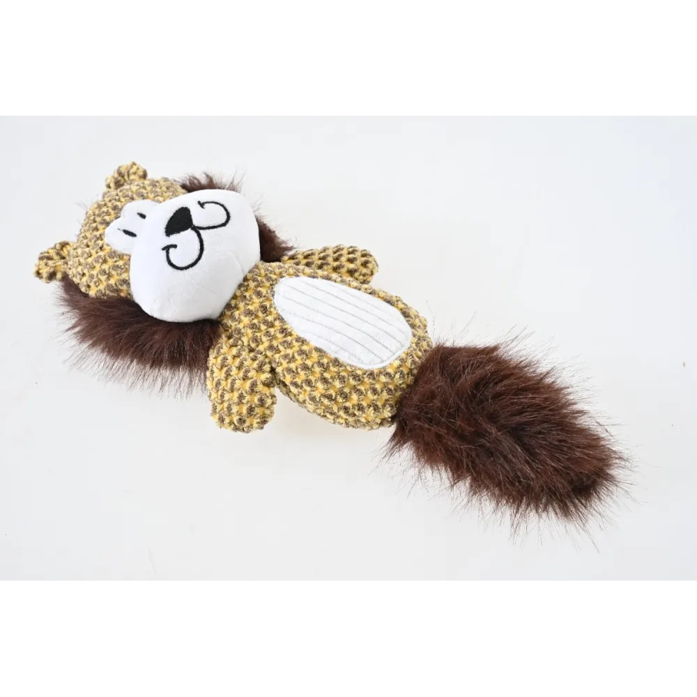 ZABAWKA DLA PSA szeleszcząca gryzak pluszowy lew z piszczałką 34 cm