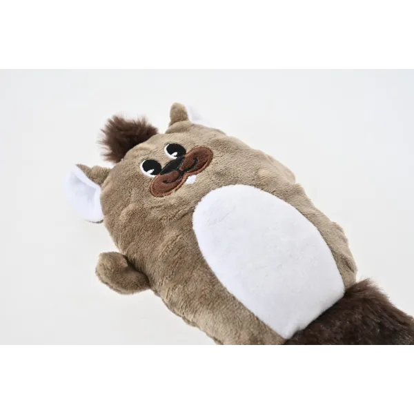 ZABAWKA DLA PSA Pluszowy bóbr z piszczałką i szeleszczącą wkładką  25 cm 2