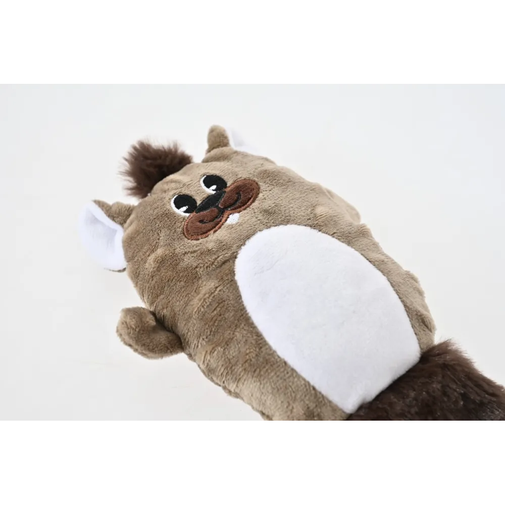 ZABAWKA DLA PSA Pluszowy bóbr z piszczałką i szeleszczącą wkładką  25 cm