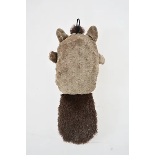 ZABAWKA DLA PSA Pluszowy bóbr z piszczałką i szeleszczącą wkładką  25 cm