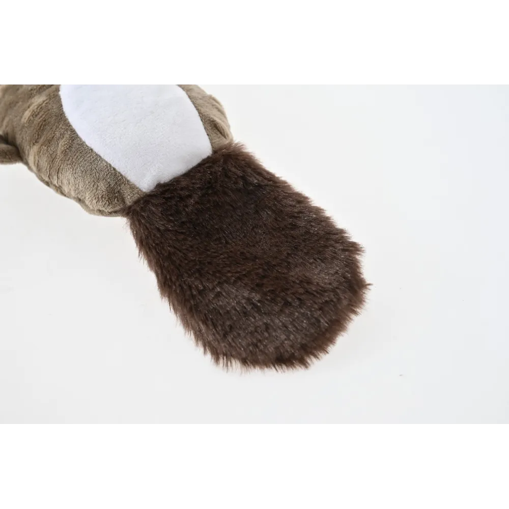 ZABAWKA DLA PSA Pluszowy bóbr z piszczałką i szeleszczącą wkładką  25 cm