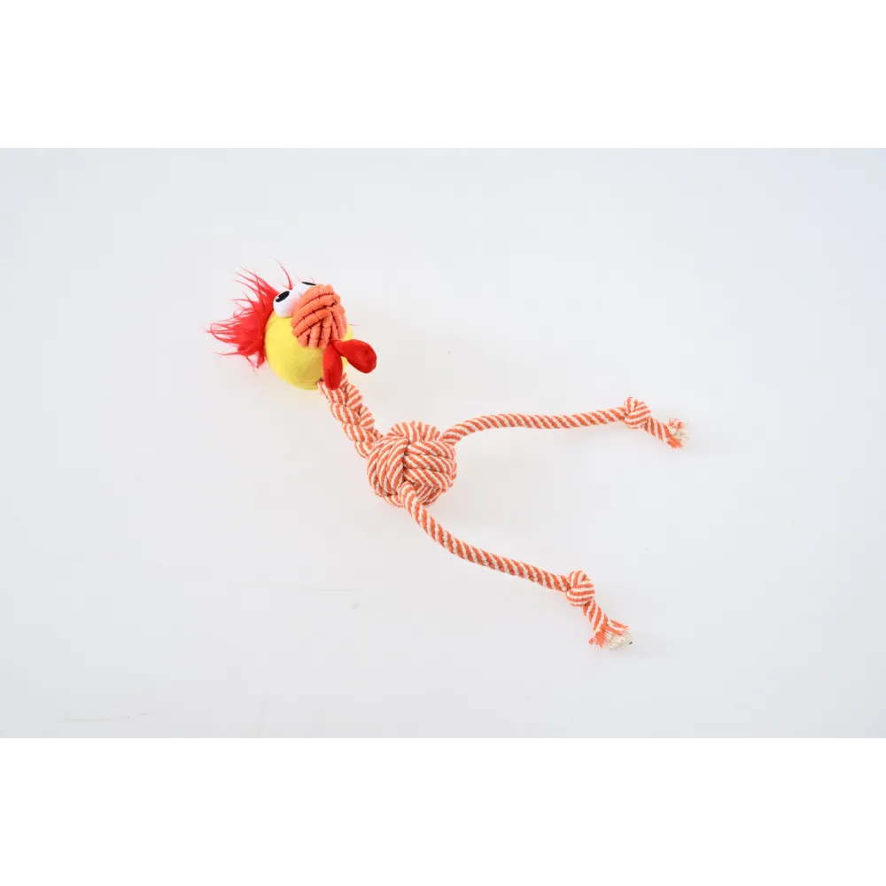 ZABAWKA DLA PSA szarpak gryzak pluszowy kurczak ze sznurem 48 cm